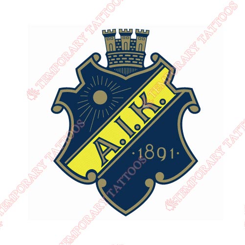 AIK Stockholm Customize Temporary Tattoos Stickers NO.8230
